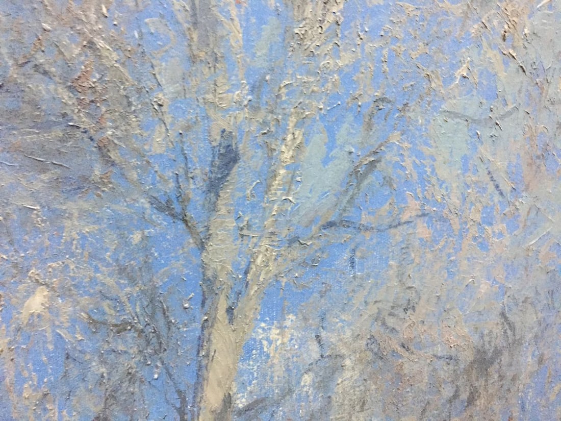 Oil painting Blue spring Alexey Fedorovich Vlasov - 7