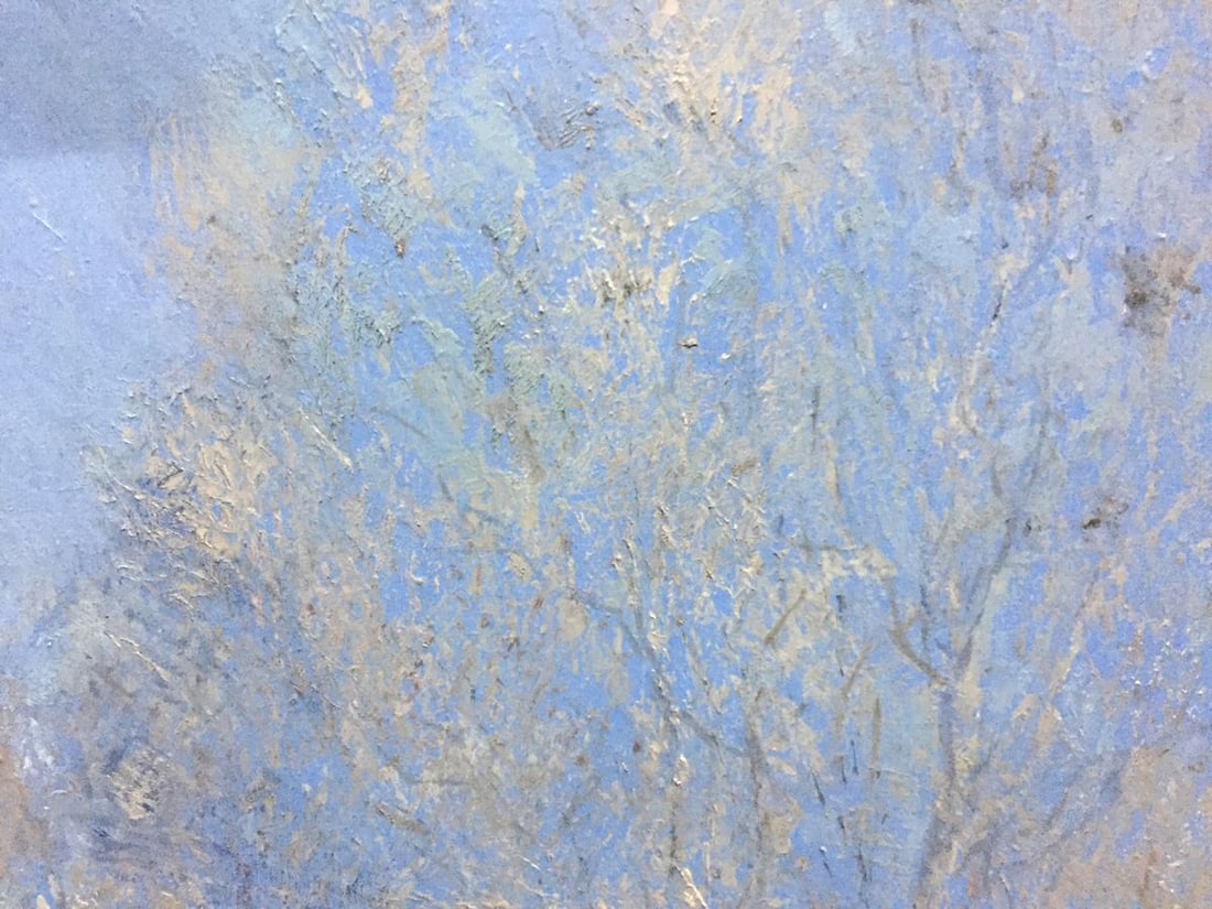 Oil painting Blue spring Alexey Fedorovich Vlasov - 8