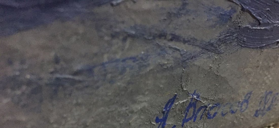 Oil painting Blue spring Alexey Fedorovich Vlasov - 9