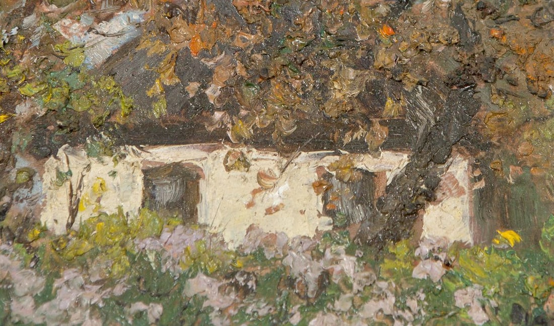 Oil painting an evening over my house Ivan Tsyupka - 5