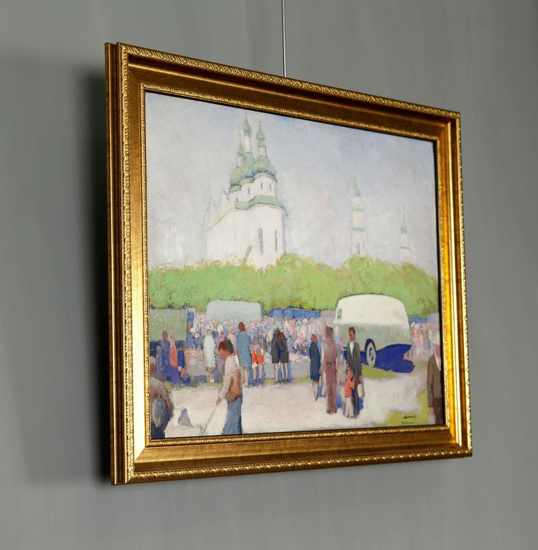 Oil Painting at the Old Fair by Sovit Artist Ivan Tsyupka - 2