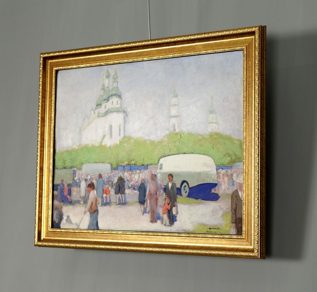 Oil Painting at the Old Fair by Sovit Artist Ivan Tsyupka - 4