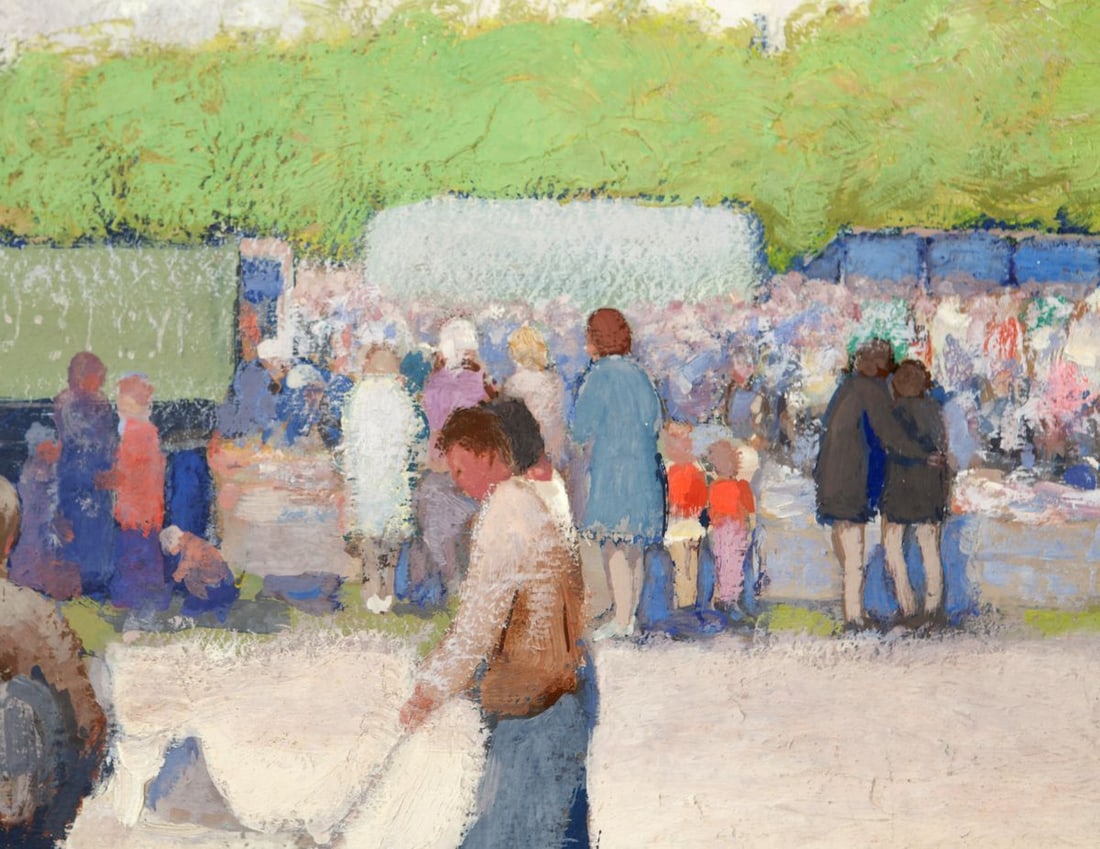 Oil Painting at the Old Fair by Sovit Artist Ivan Tsyupka - 6
