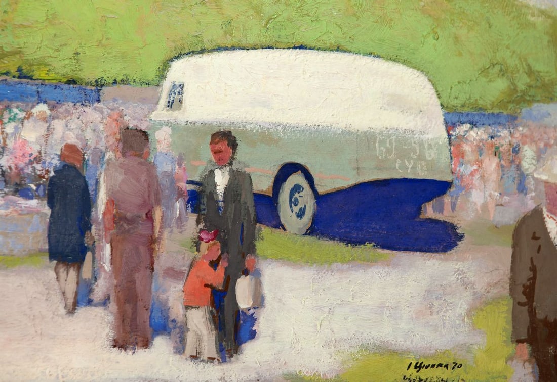 Oil Painting at the Old Fair by Sovit Artist Ivan Tsyupka - 8