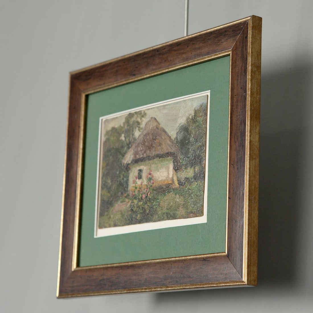 Rural Houses Oil Painting / Soviet Artist Zyupka I. - 2