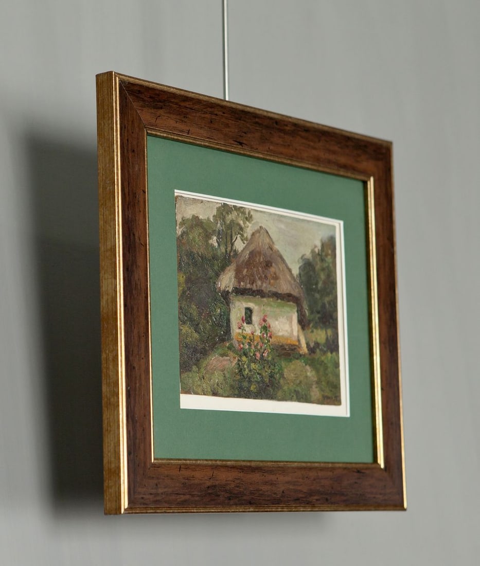 Rural Houses Oil Painting / Soviet Artist Zyupka I. - 3