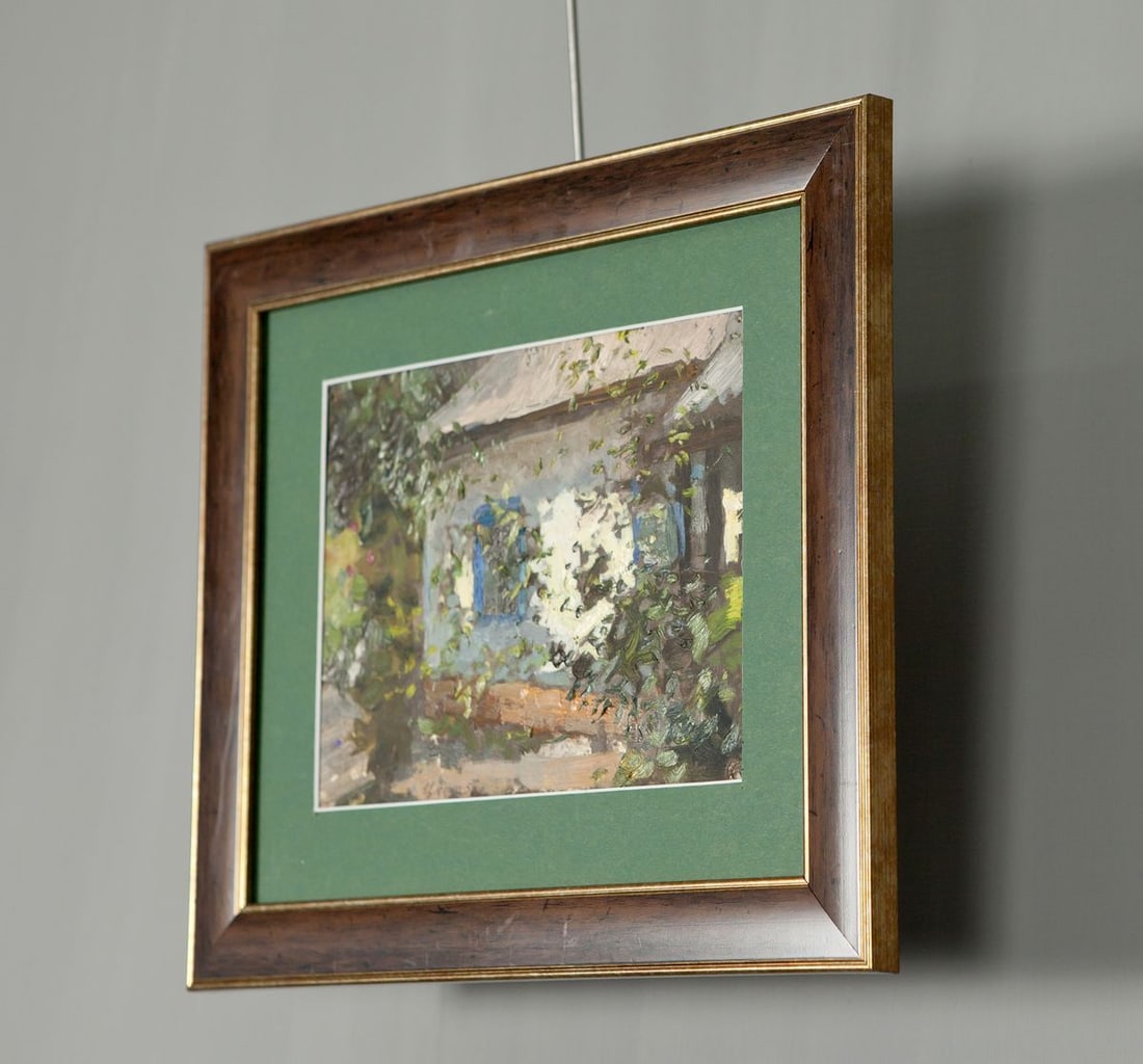 Oil Painting Lonely House Ivan Tsyupka / Rural Landscape - 2