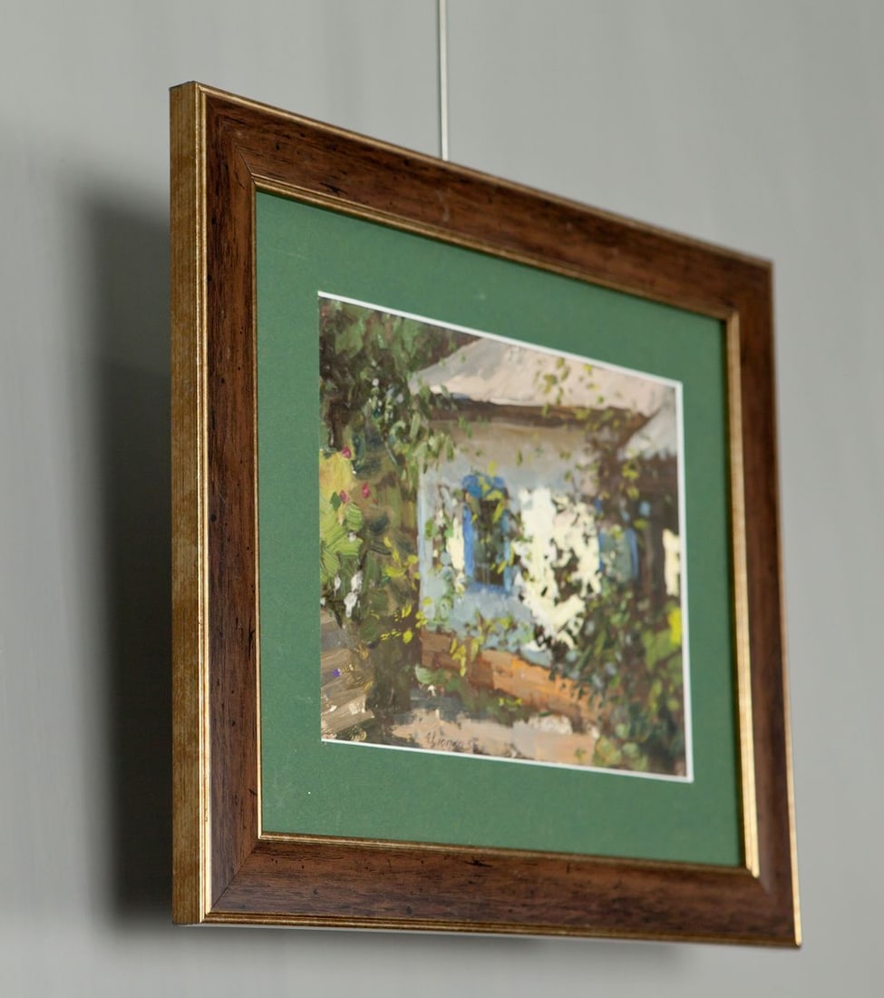 Oil Painting Lonely House Ivan Tsyupka / Rural Landscape - 3