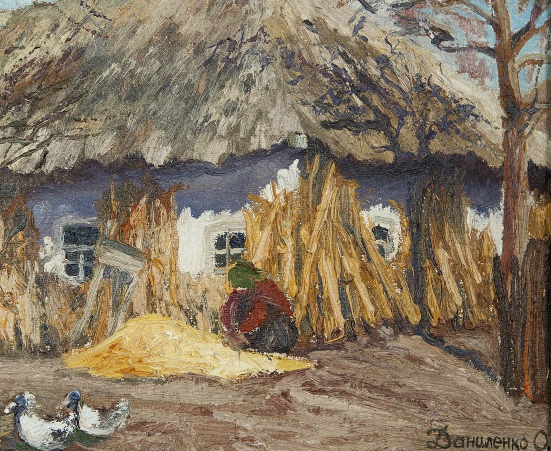 Oil painting Rural house Alexander Danilenko - 4
