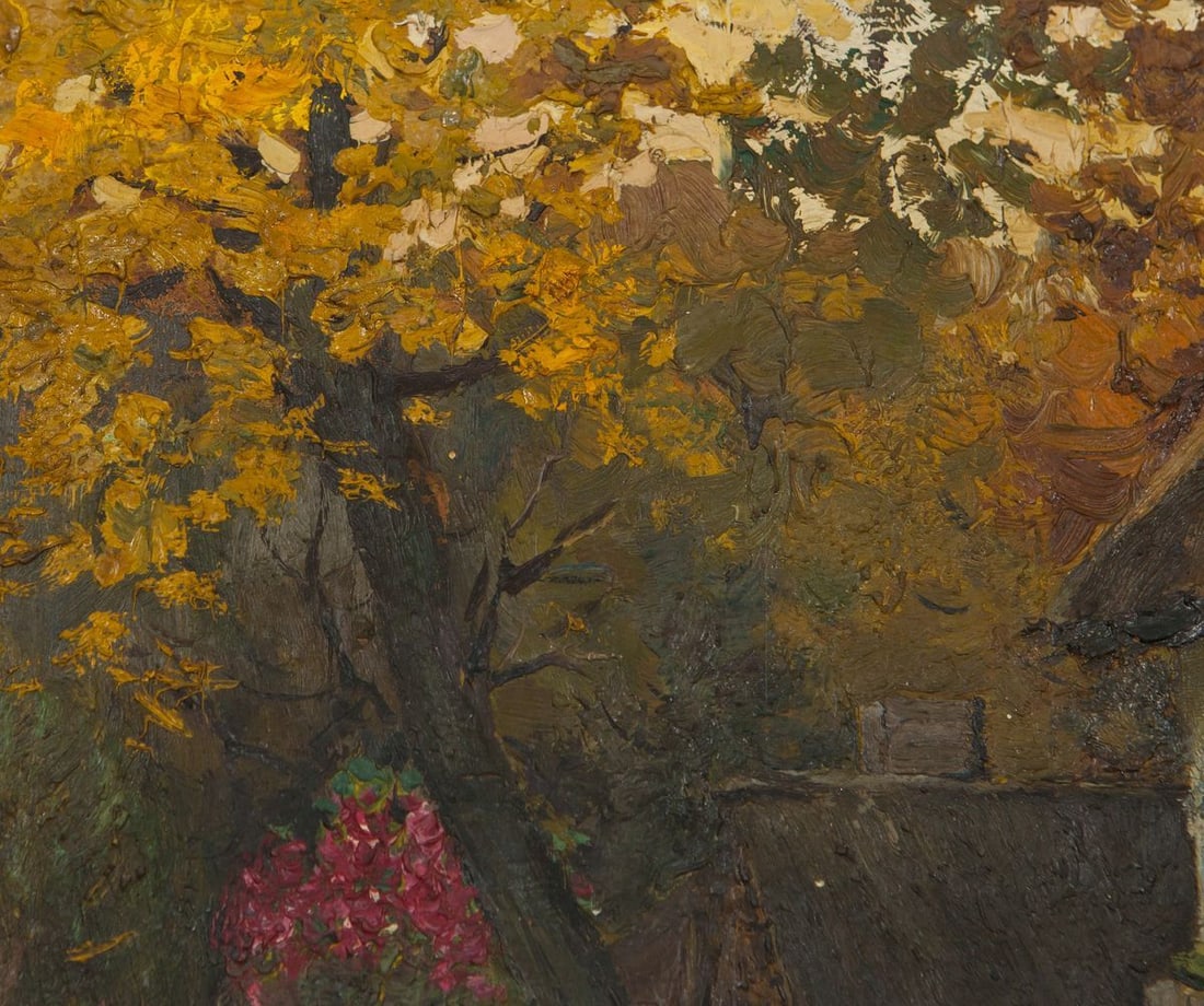 Oil painting Autumn and comfort - 4