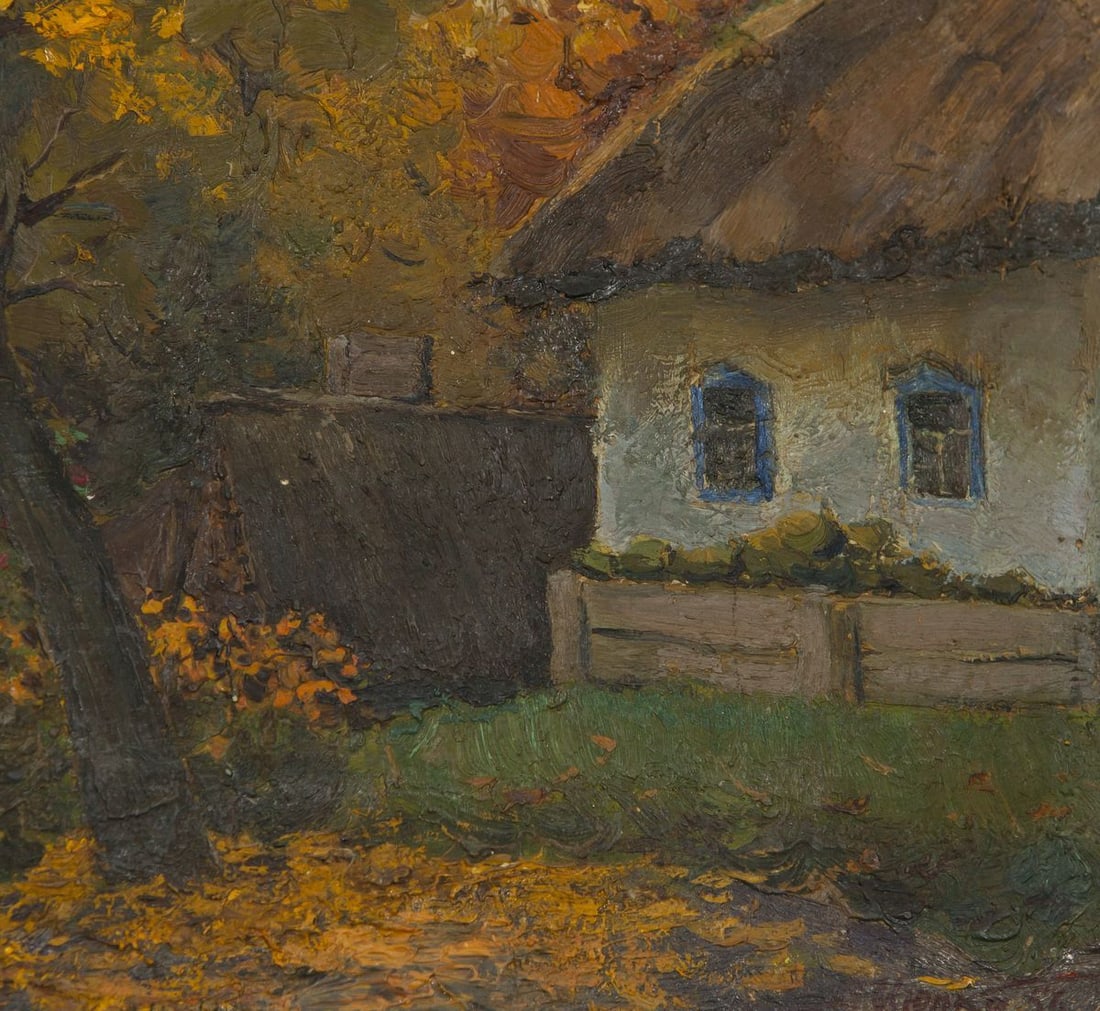 Oil painting Autumn and comfort - 5