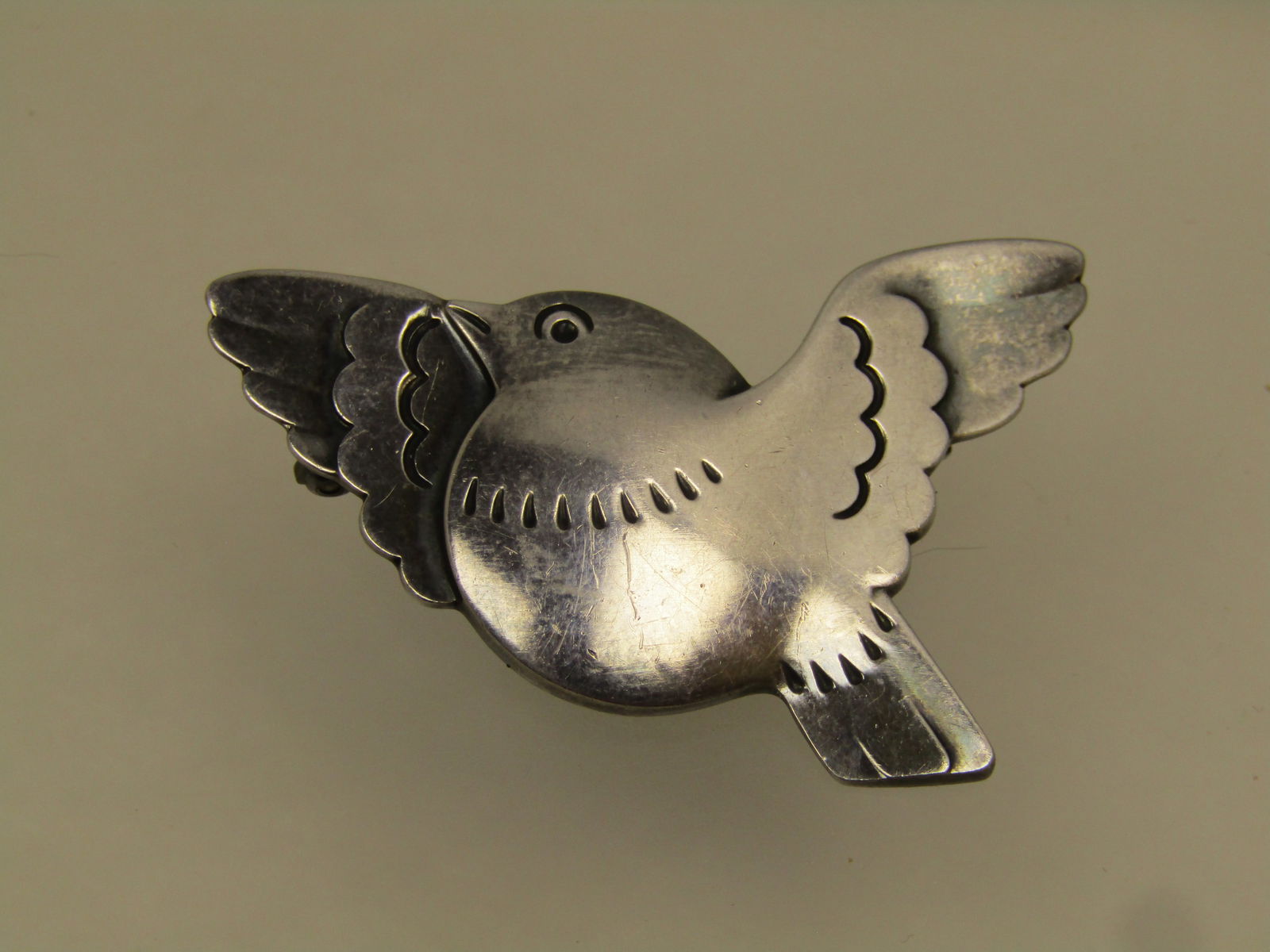 Vintage Sterling Bird Brooch, Georg Jensen, Denmark, 1950's - 2