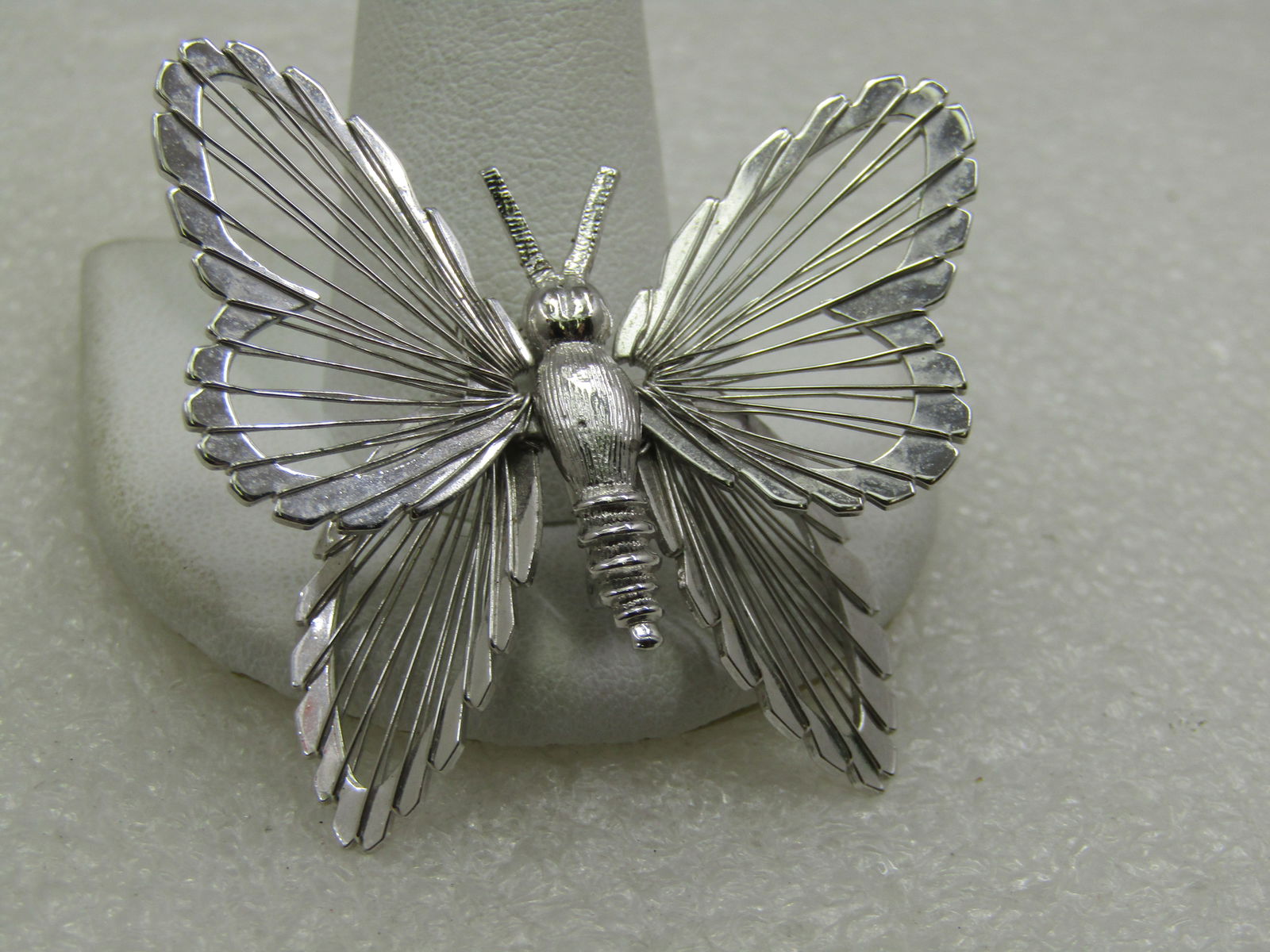 Vintage Monet Wire Winged Butterfly Brooch, 1960's-1970's - 2