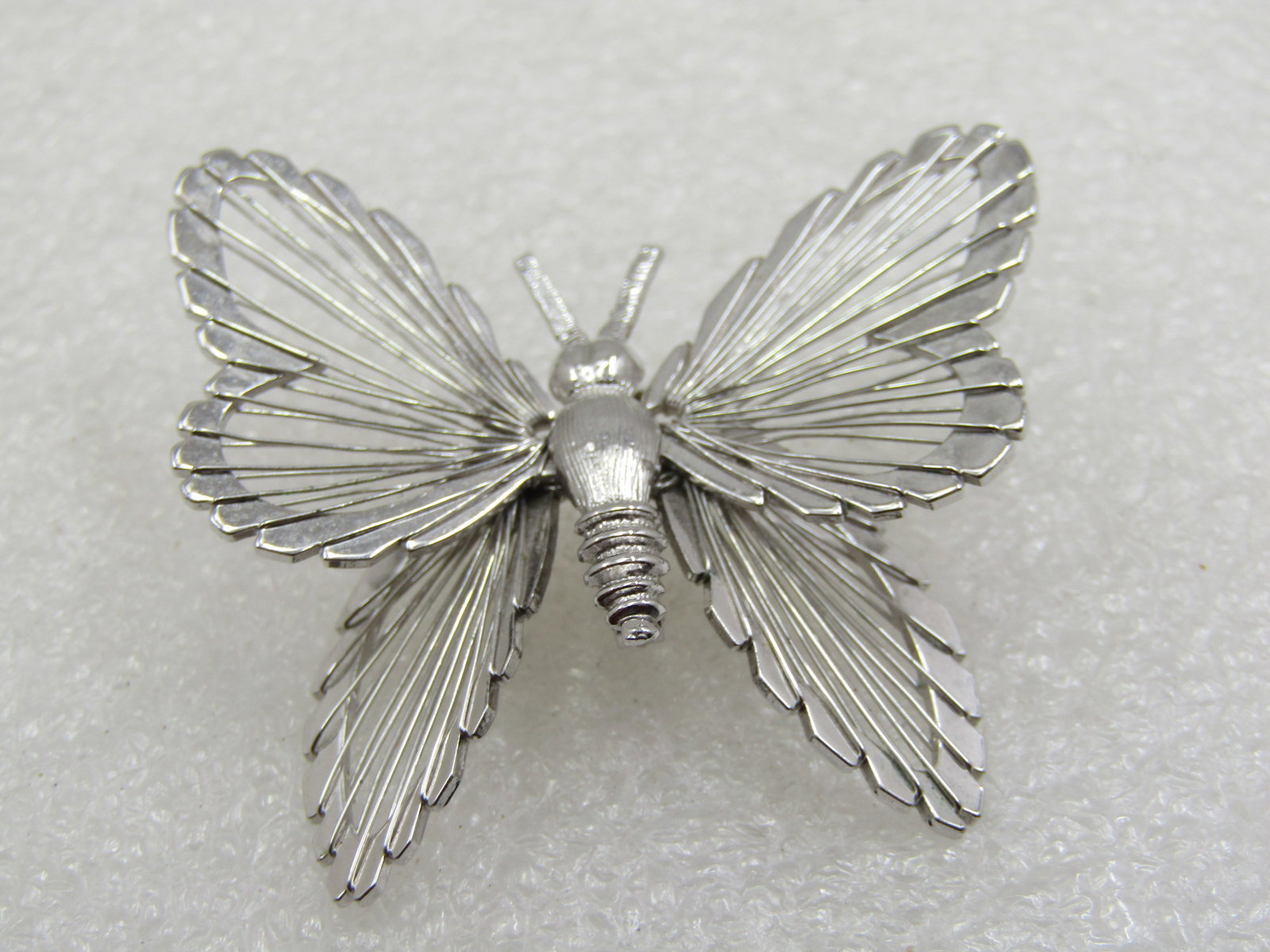 Vintage Monet Wire Winged Butterfly Brooch, 1960's-1970's - 5