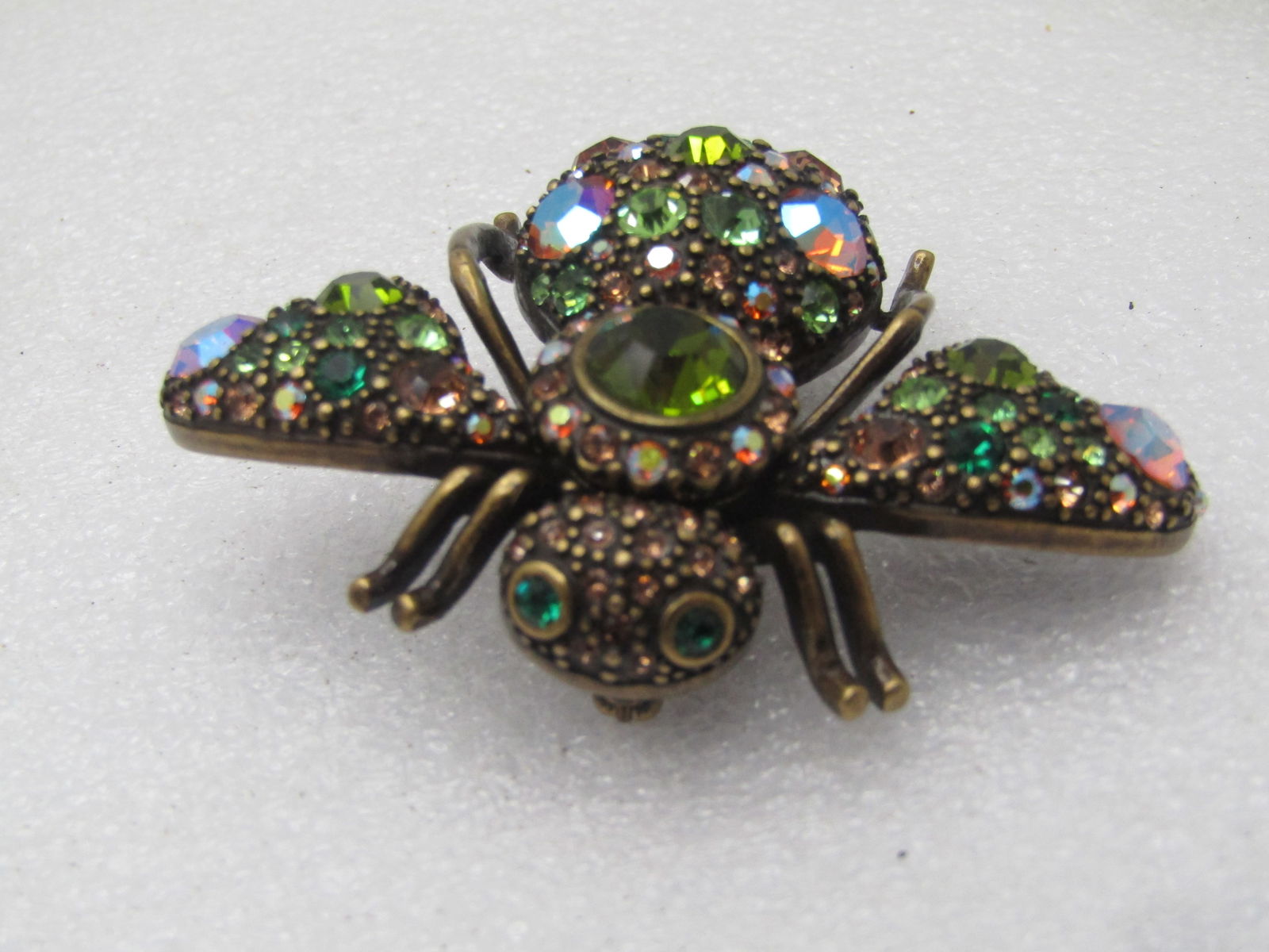 Vintage Large Rhinestone Bee Brooch, Joan Rivers, 1990's - 4