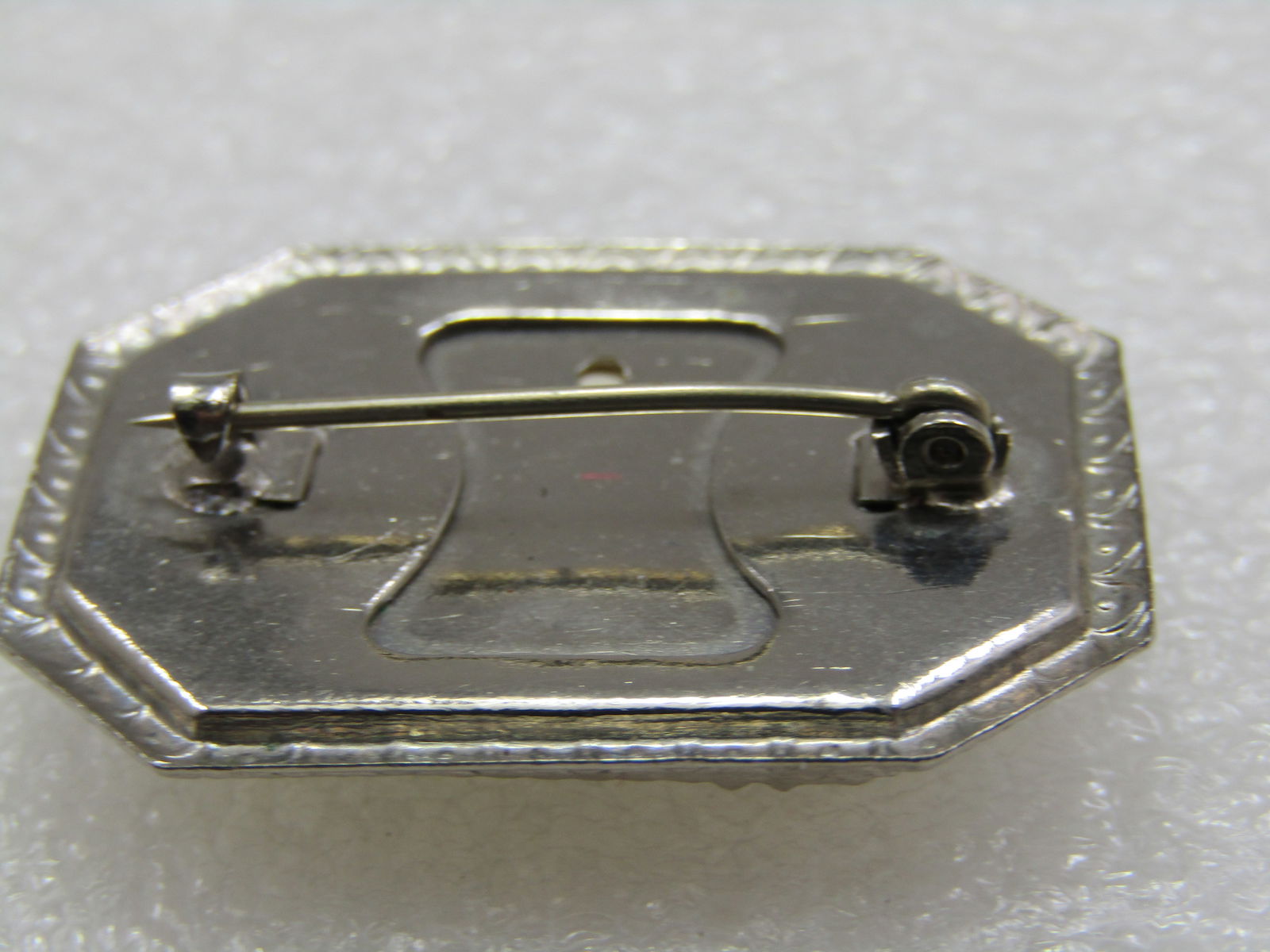 Vintage Reversed Carved Painted Floral Brooch, Framed - 5