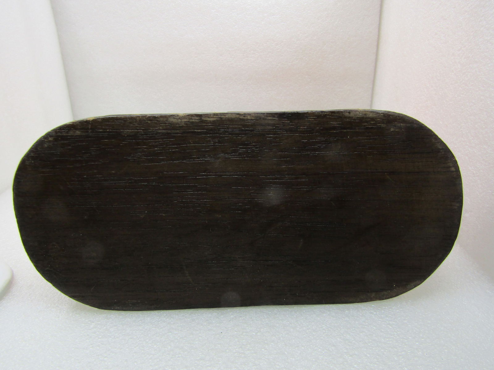 Vintage Asian Orange Silk Like Butterlfy Purse, Signed Jivaco, Wood Handles and Base - 7