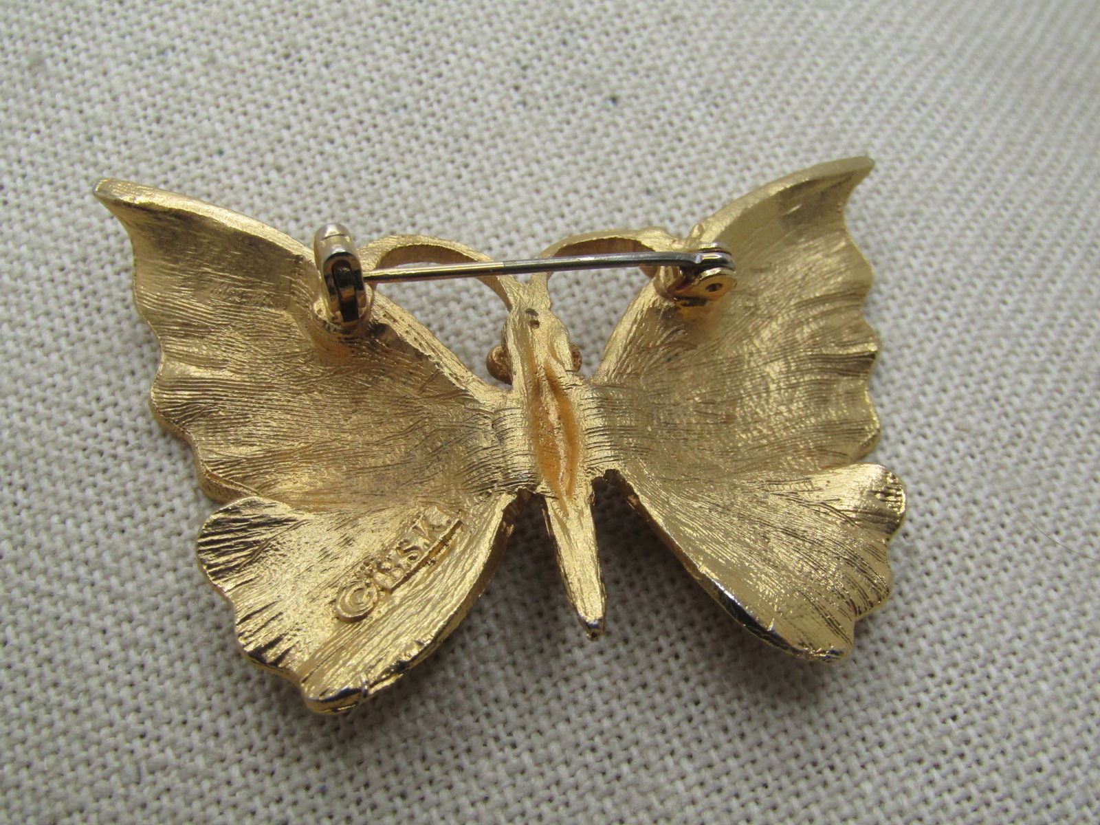 Vintage BSK Butterfly Brooch, 1960's - 4