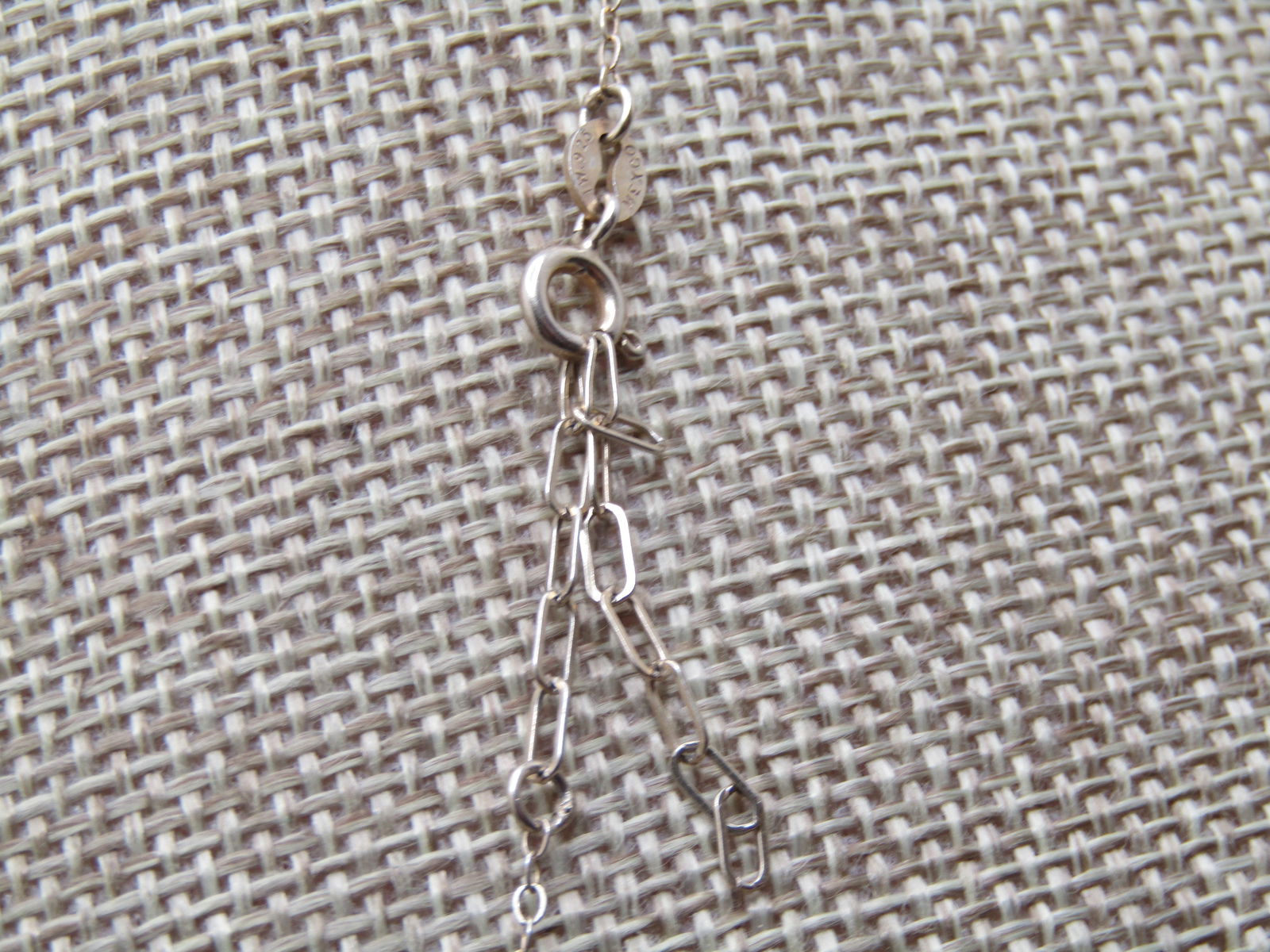 Vintage Sterling Bee Necklace, 16"-18", Mexico, Signed IW, 1980's - 9