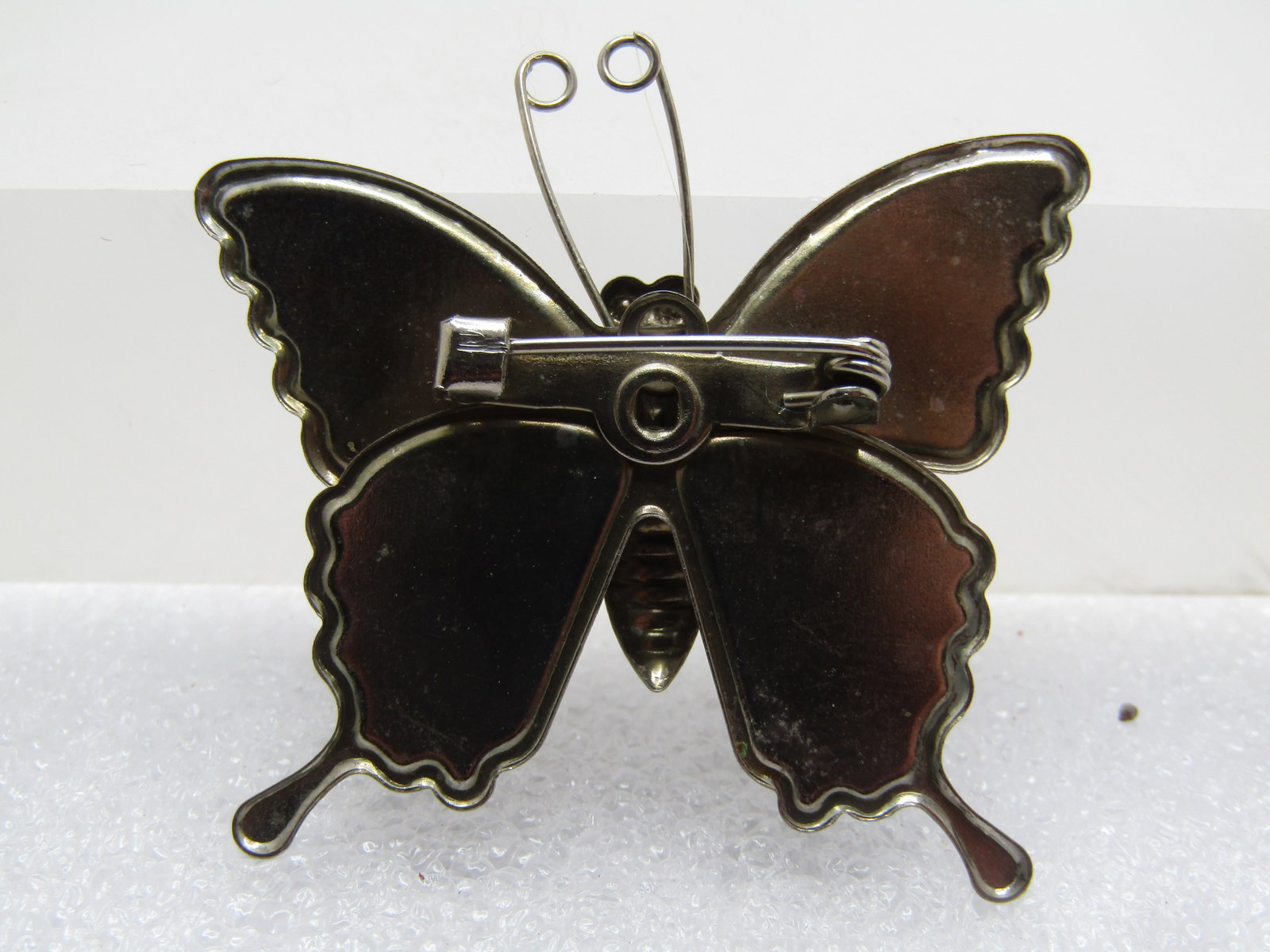 Vintage Enameled Butterfly Brooch, 1960's - 4
