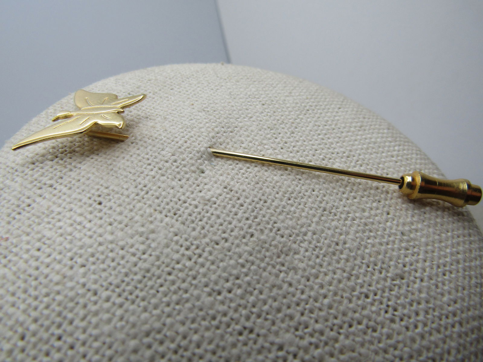 Vintage Butterfly Stick Pin, Safety Cap, 1960's-1970's - 2