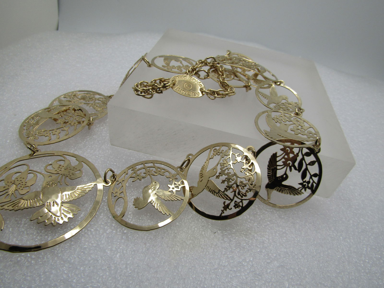 Vintage Graduated Hummingbird Necklace, Wild Bryde, 23"m Retired - 7