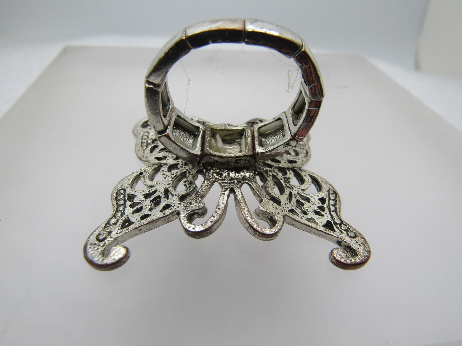 Large Butterfly Ring, Adjustable, 1990's-2000's - 4
