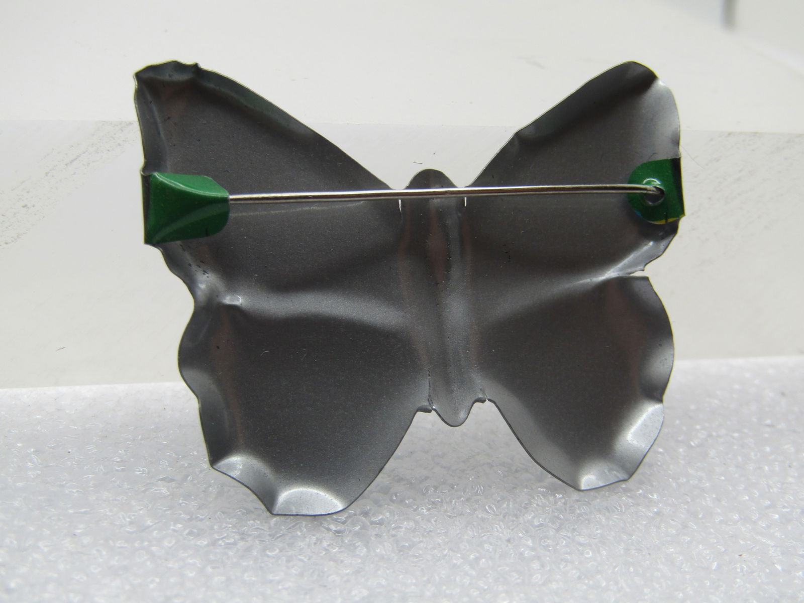 Vintage Enameled Litho Butterfly Brooch, 1950's-1960's - 4