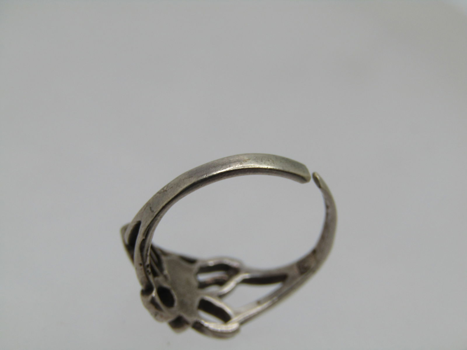 Vintage Sterling Enameled Butterfly Toe Ring, Adj. Sz 2.5 - 6 - 4