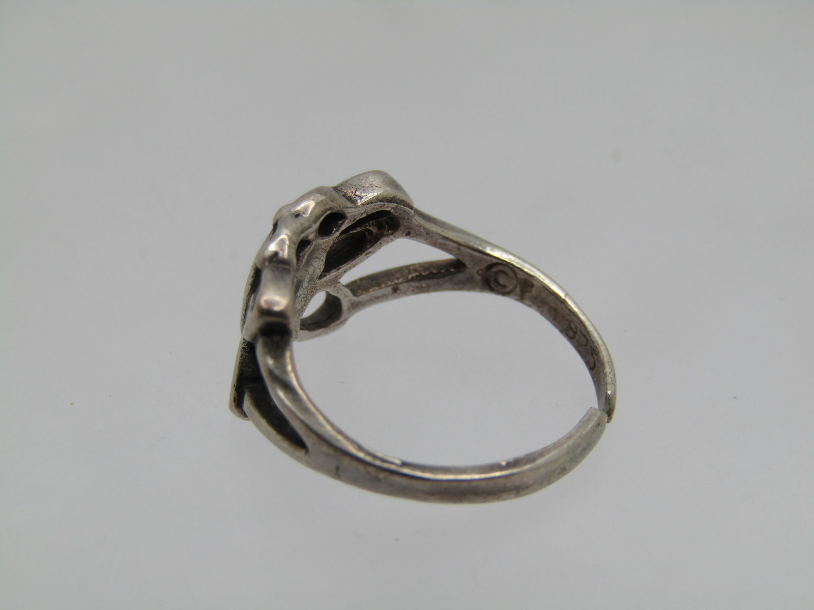 Vintage Sterling Enameled Butterfly Toe Ring, Adj. Sz 2.5 - 6 - 5