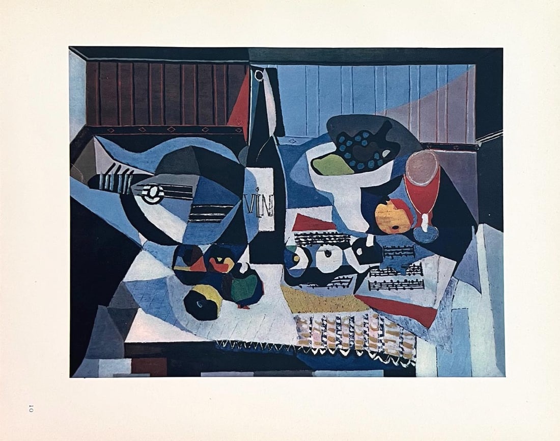 Picasso HelioGravure10 Nature Morte 1946: Title: Picasso HelioGravure10 Nature Morte 1946 Artist: Pablo Picasso Description: Artist: Pablo Picasso Title: Nature Morte Medium: Heliogravure 10 Marks: Not signed, not numbered Paper Size: 10.50