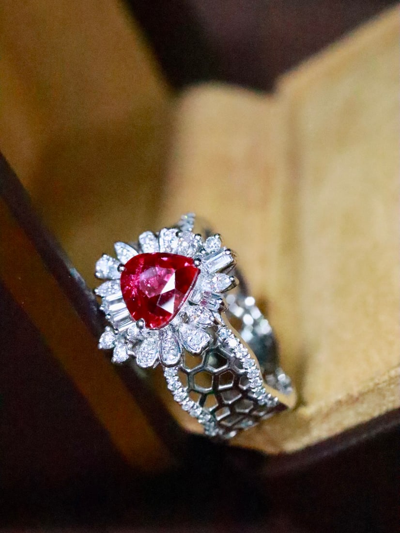 Platinum Ruby Ring - 3