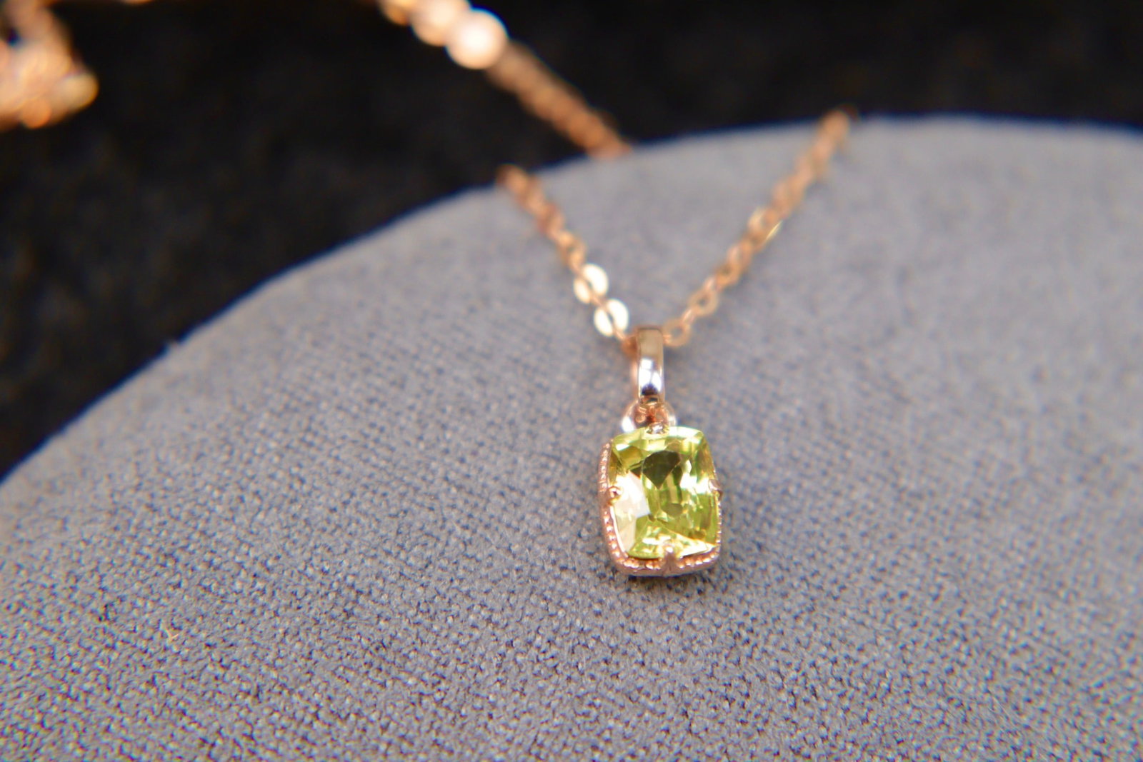 18K Gold Chrysoberyl Pendant - 2