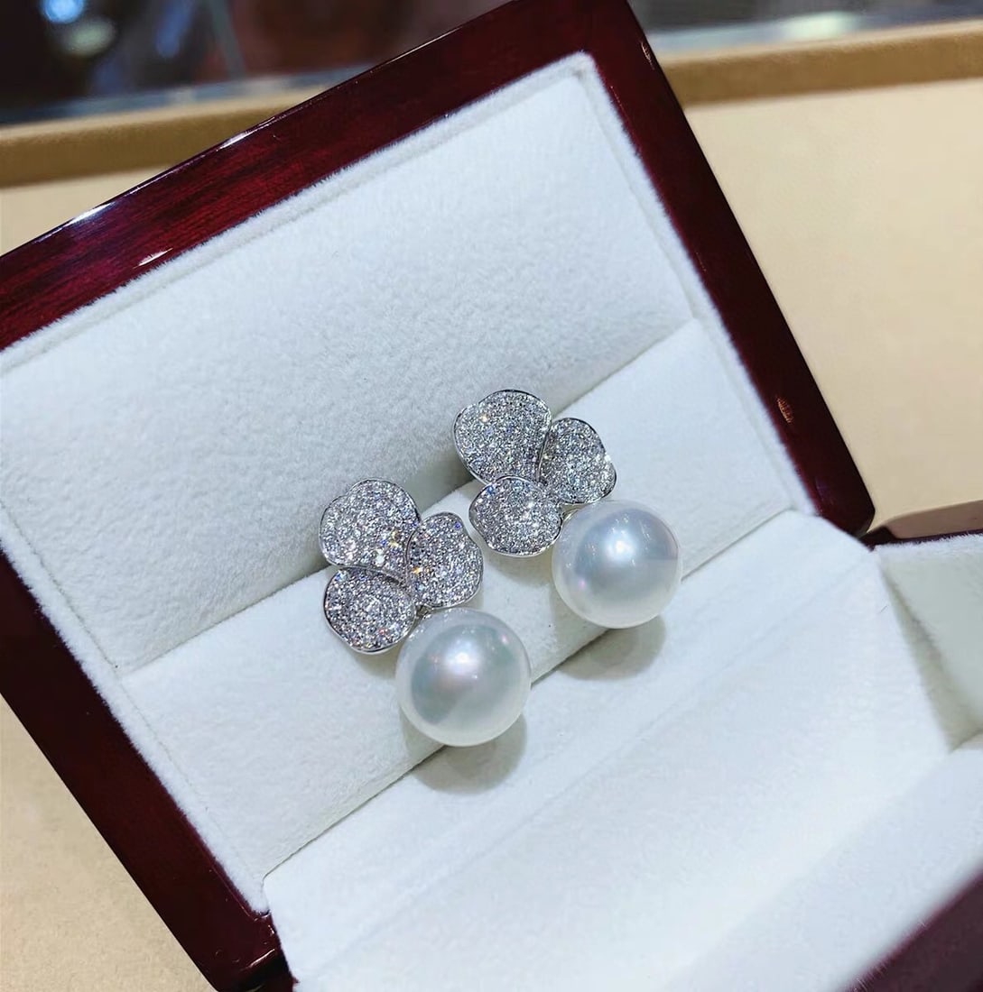 S925 silver pearl jewelry set - 8