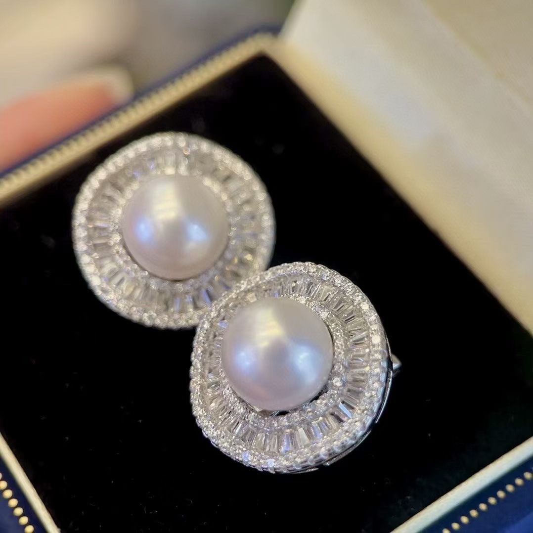 Silver Pearl Earrings - 2