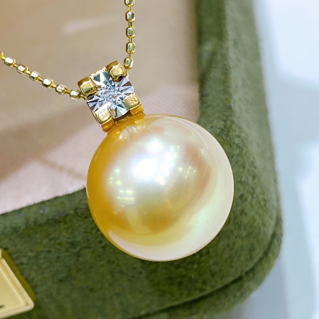 18K Gold Pearl Pendant - 3