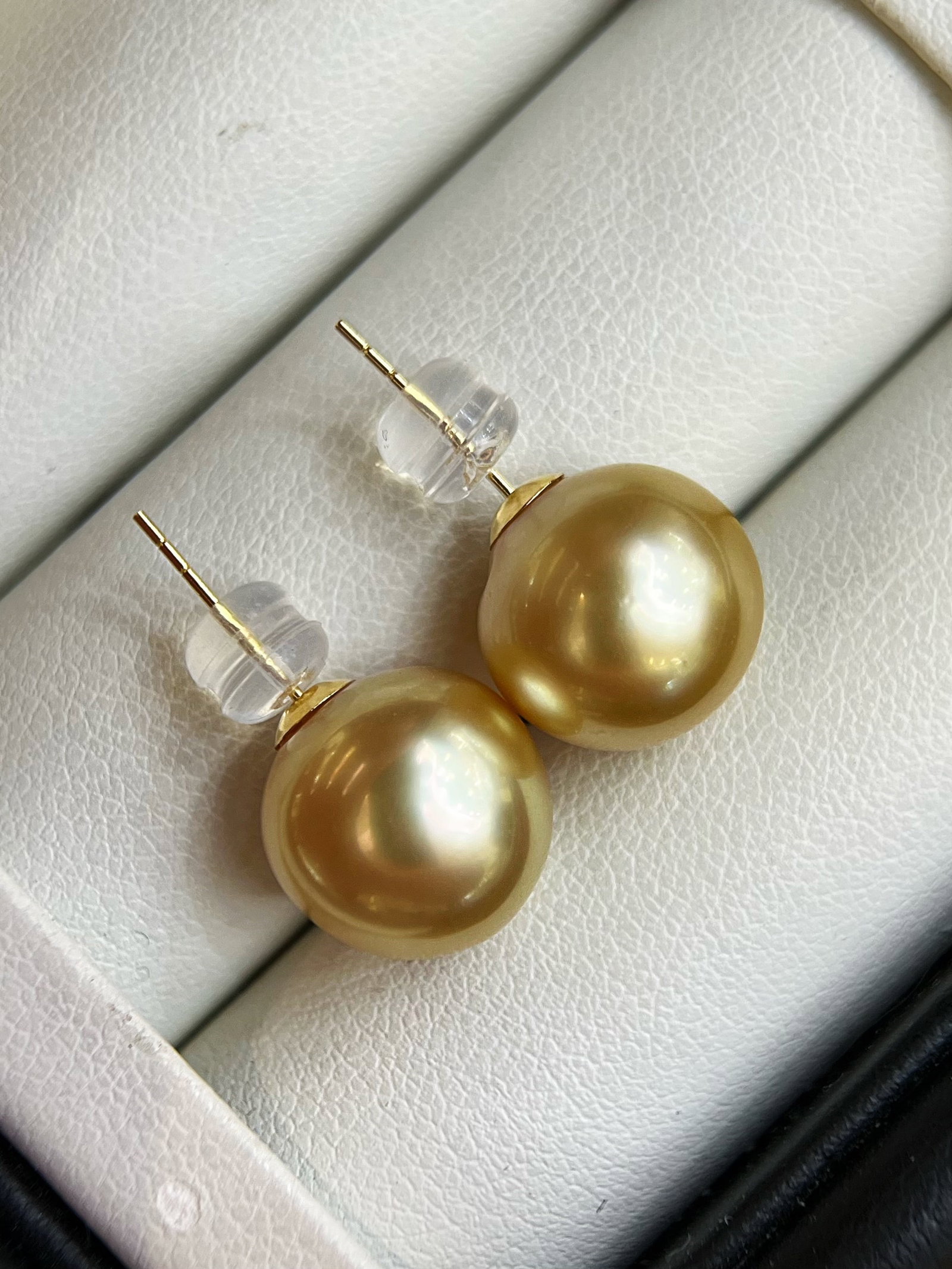 Gold Pear Earrings - 4