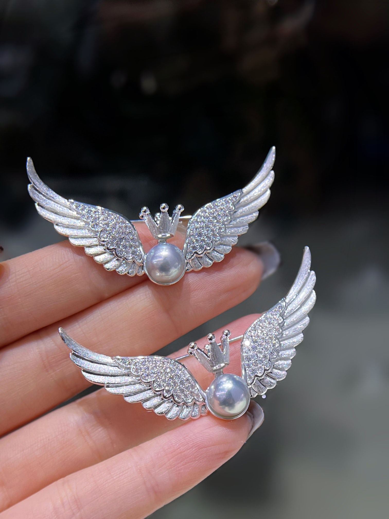 Natural Pearl Brooch - 4