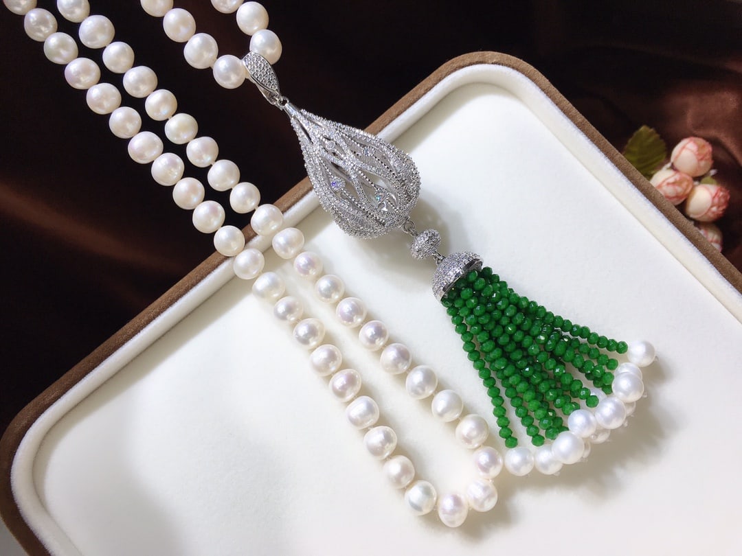 Natural Pearl Necklace - 8