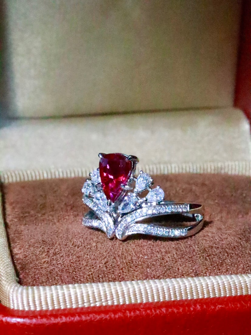 Platinum Ruby Ring - 2