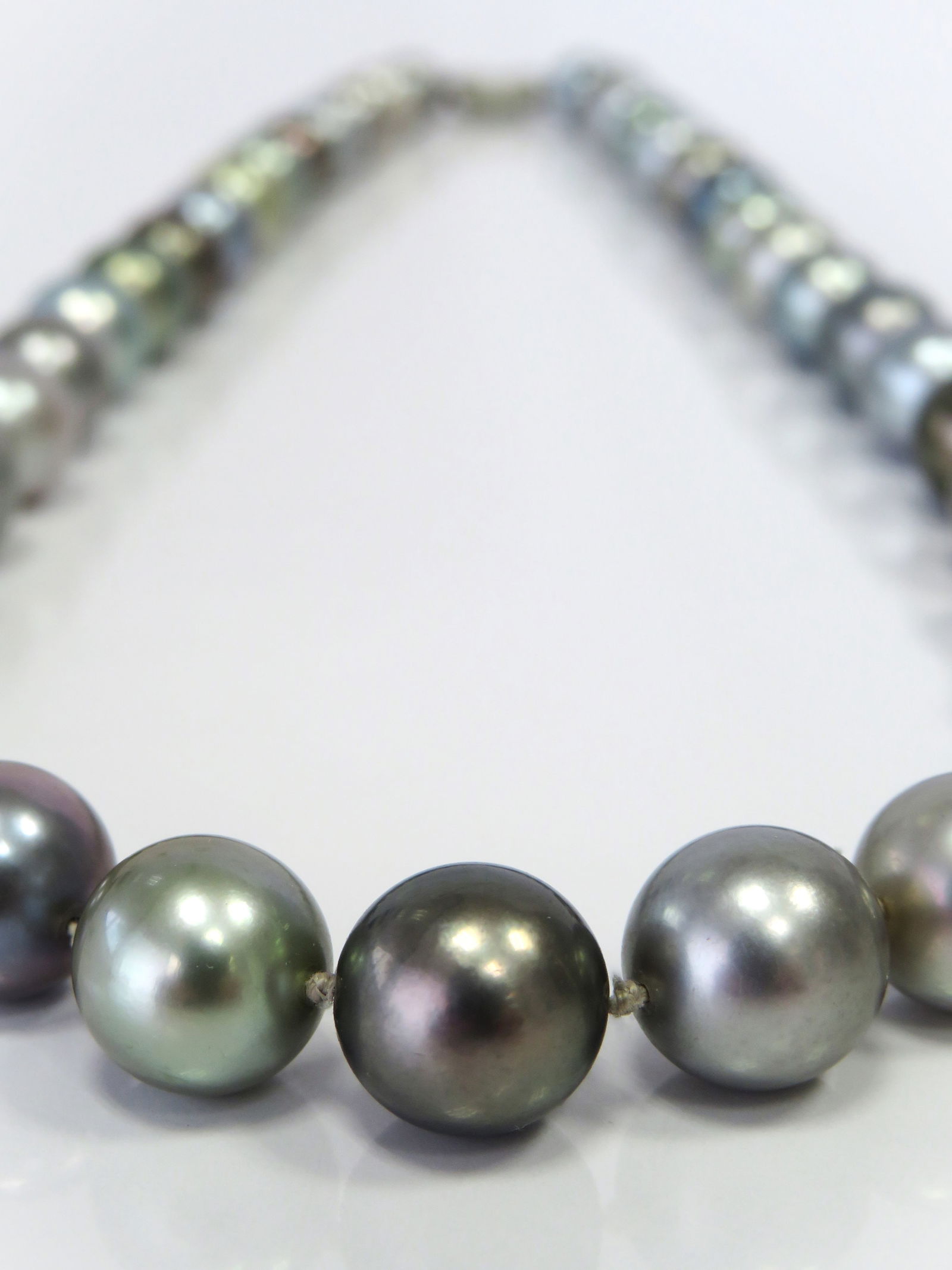 8-11mm Round Multi-Color Tahitian Pearl Necklace - 2