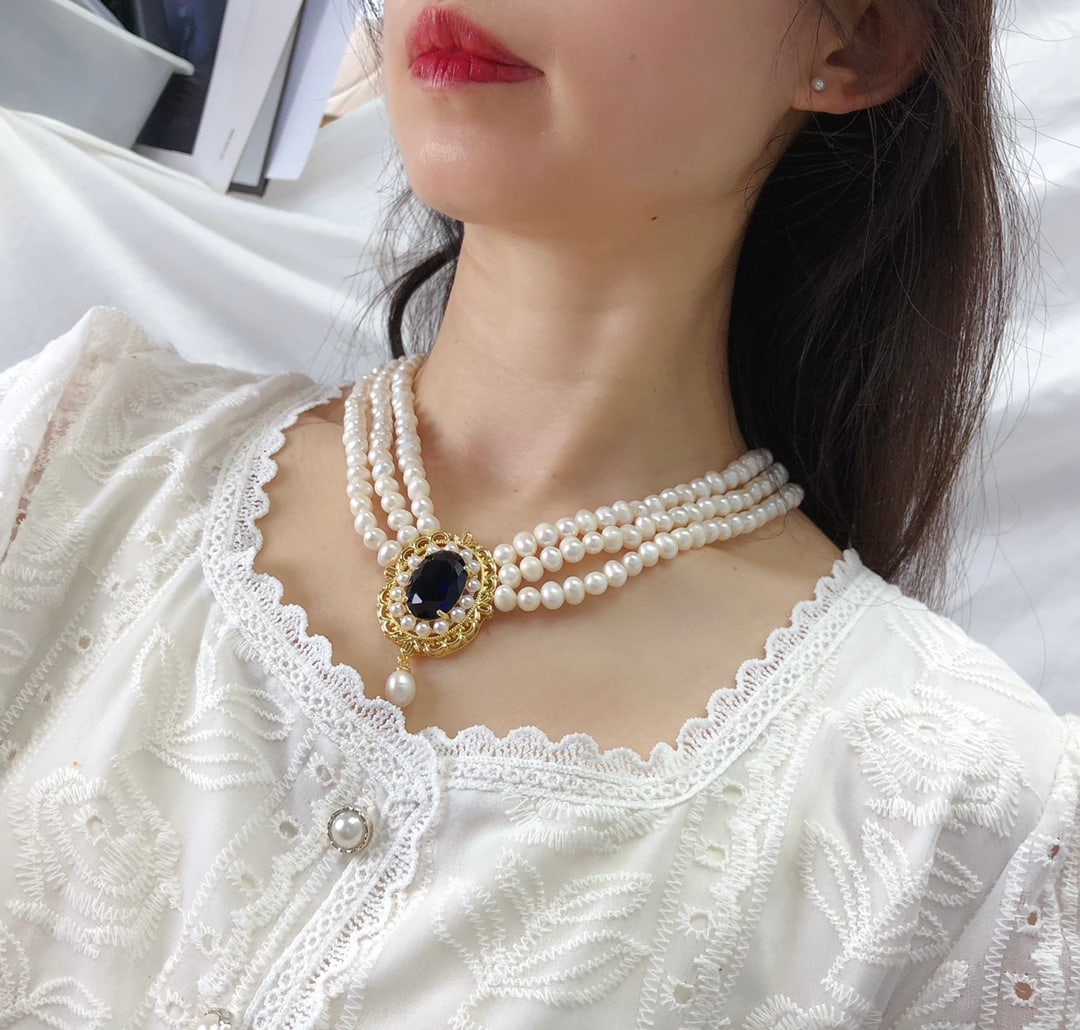 Natural Pearl Necklace - 4
