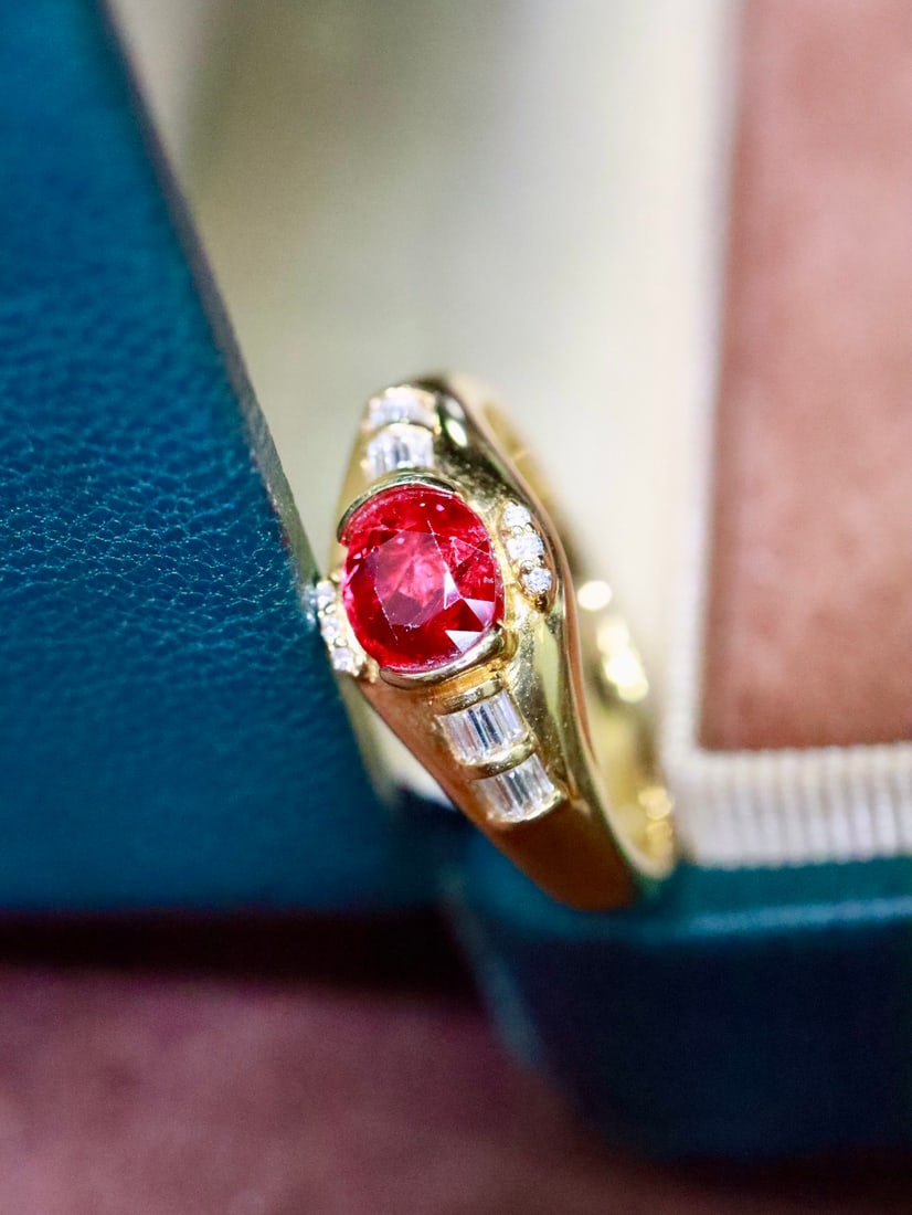 18K Gold Ruby Ring - 3