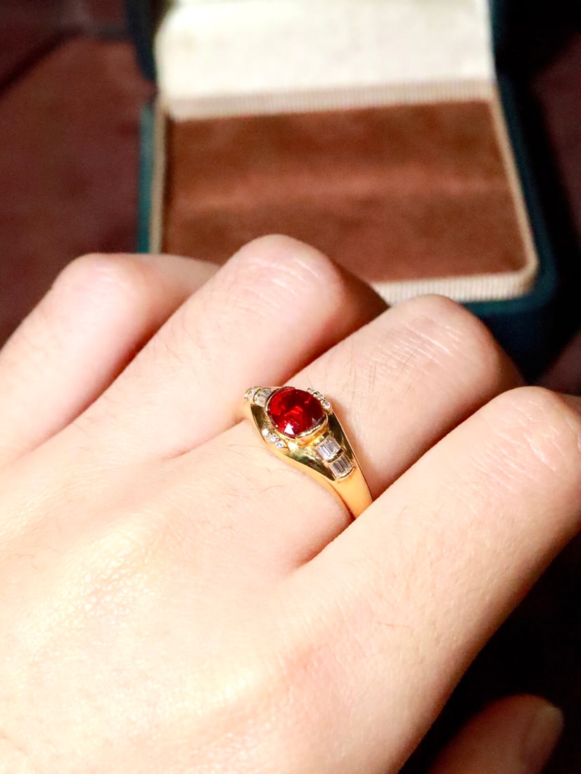 18K Gold Ruby Ring - 5