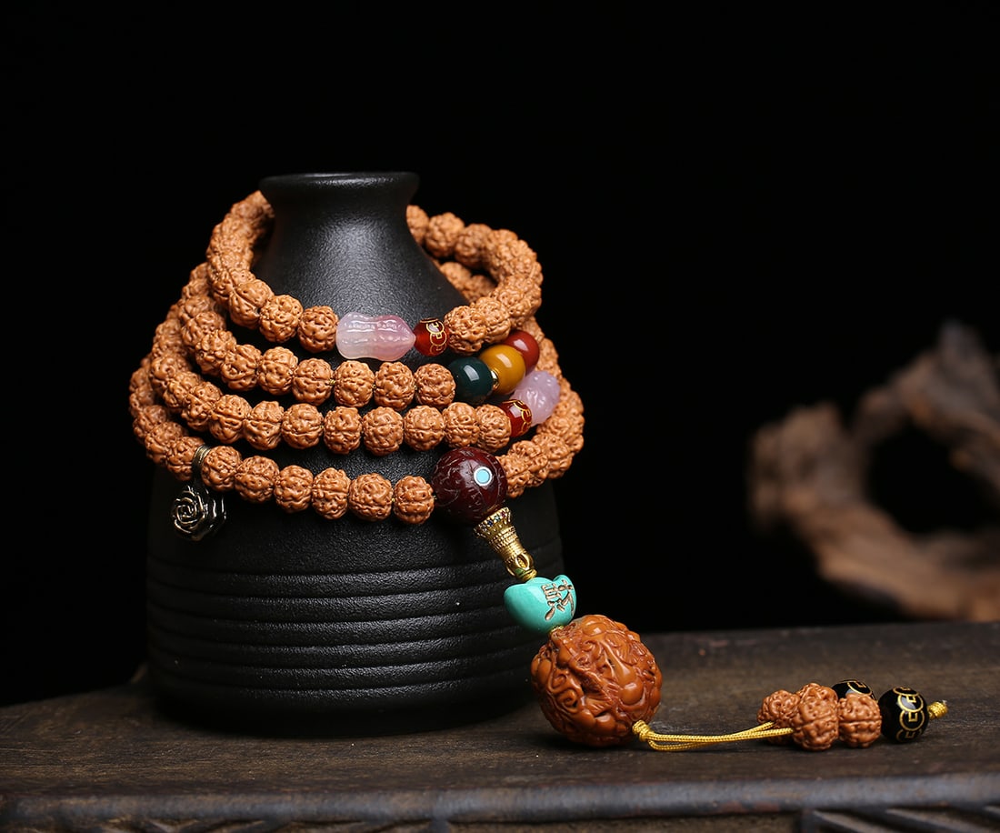 Gold Bodhi Bead Bracelet - 6