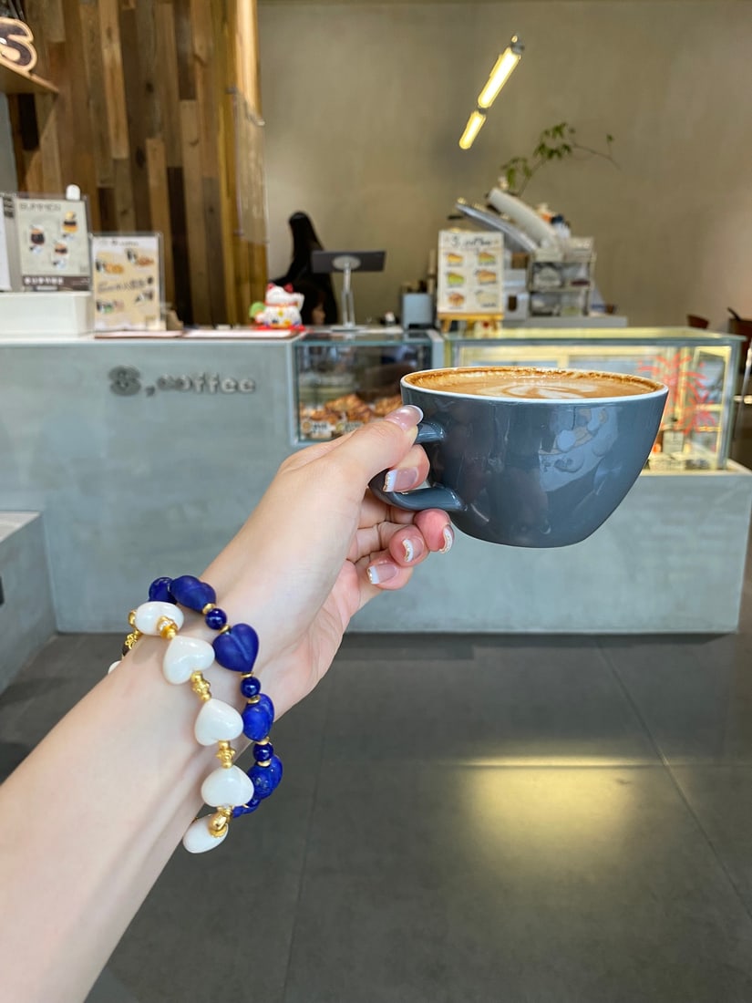 Lapis Lazuli Heart Bracelet - 5