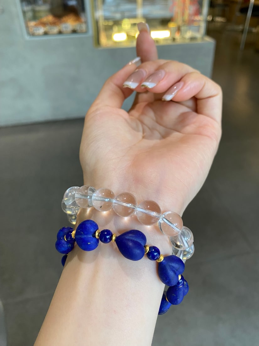 Lapis Lazuli Heart Bracelet - 6