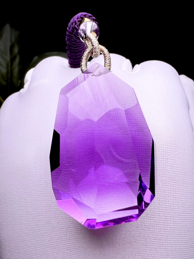 Natural Amethyst Pendant - 7