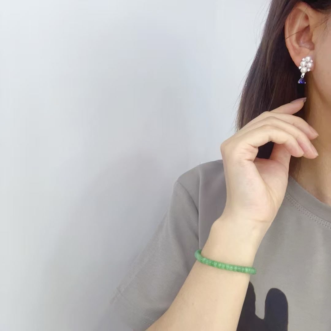 Silver Pearl Earrings - 6