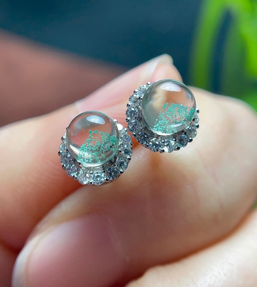 Natural Crystal Earrings - 3